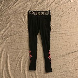 Victoria Secret black sequin leggings